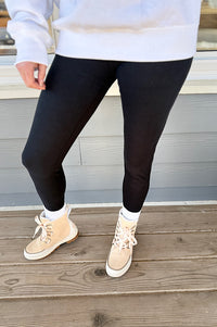 Molly Black Everyday Fleece Lined Leggings