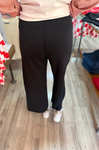 Koda Scuba Wide Leg Crop Pants {2 Colors}