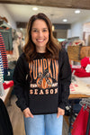 Pumpkin Season Black Sweatshirt