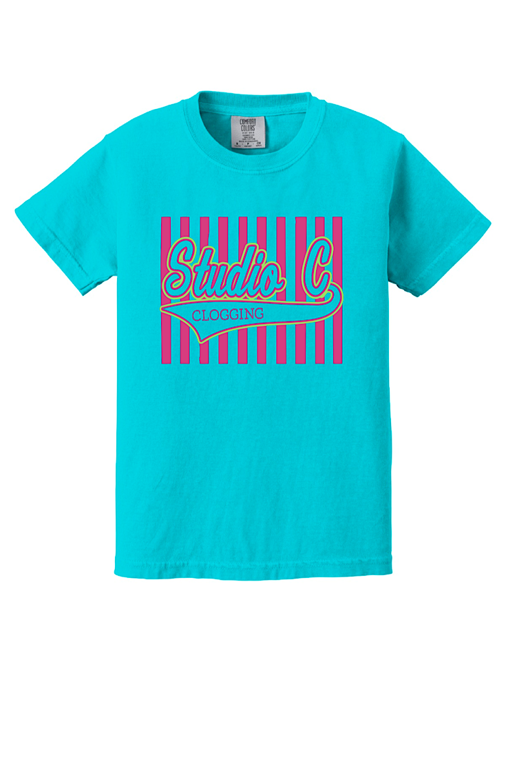 Studio C Dance Vertical Stripes "Clogging" Tee