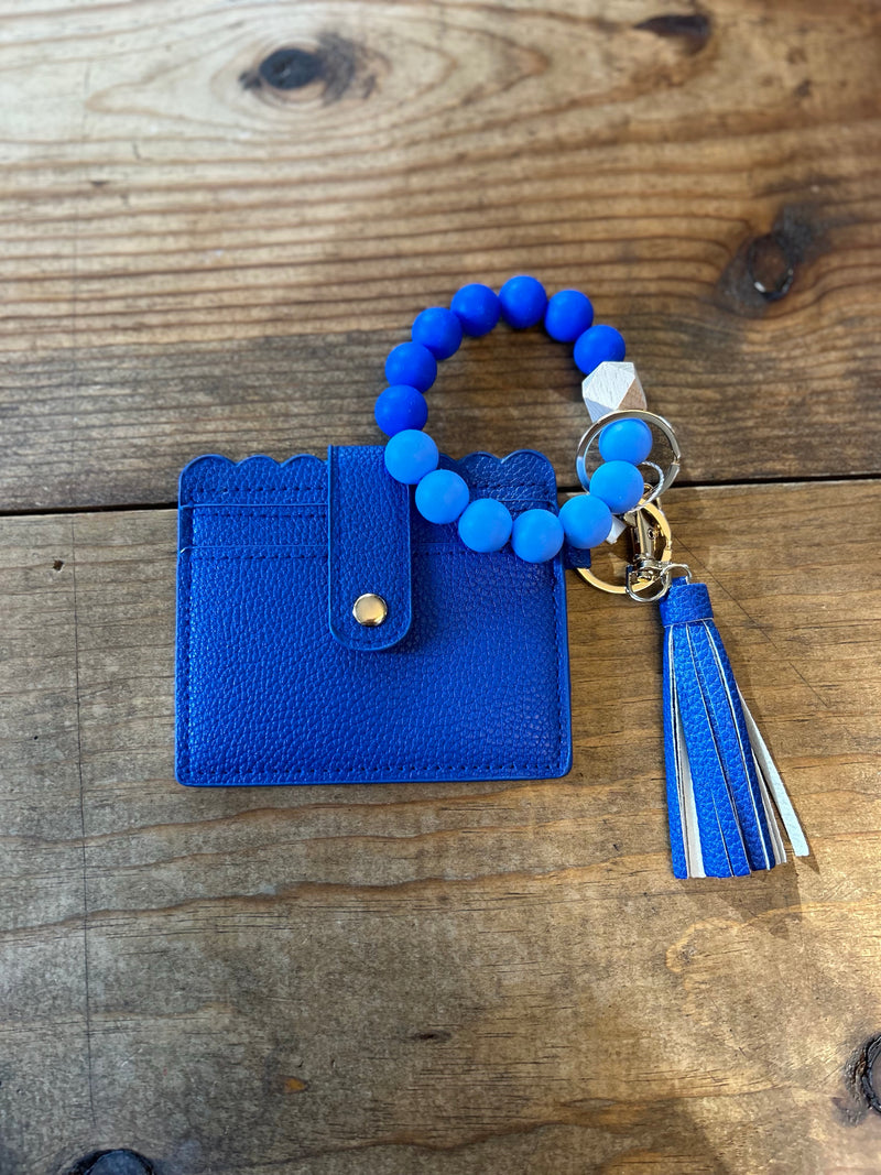 Bead Keychain Wallet Wristlet