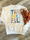 Thankful Color Print on Ivory Fleece