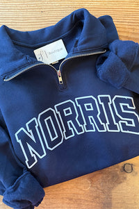 Norris Sport Block Navy Quarter Zip