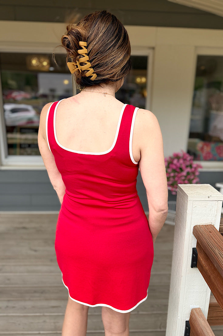 Penelope Ruby Red Active Dress