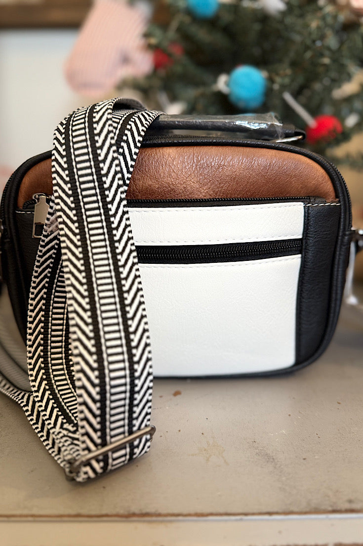 Ashlyn Tri-color Crossbody Bag