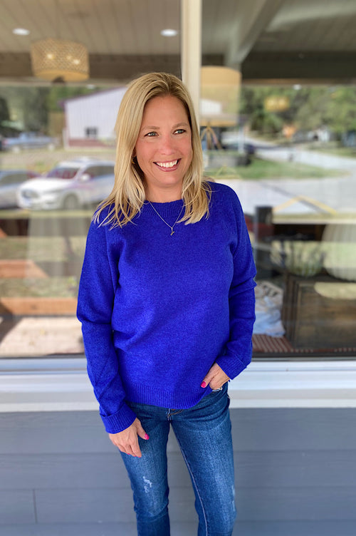 Kristy Royal Blue Lightweight Sweater