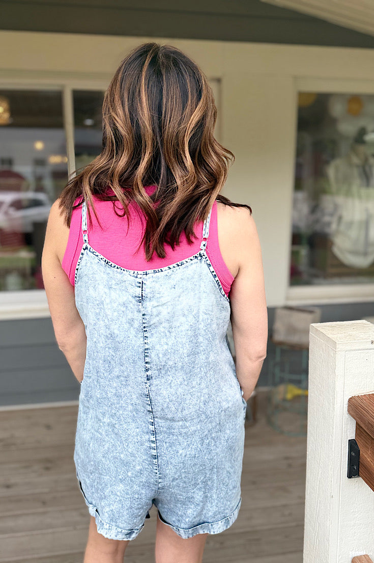 Addy Acid Washed Tencel Romper