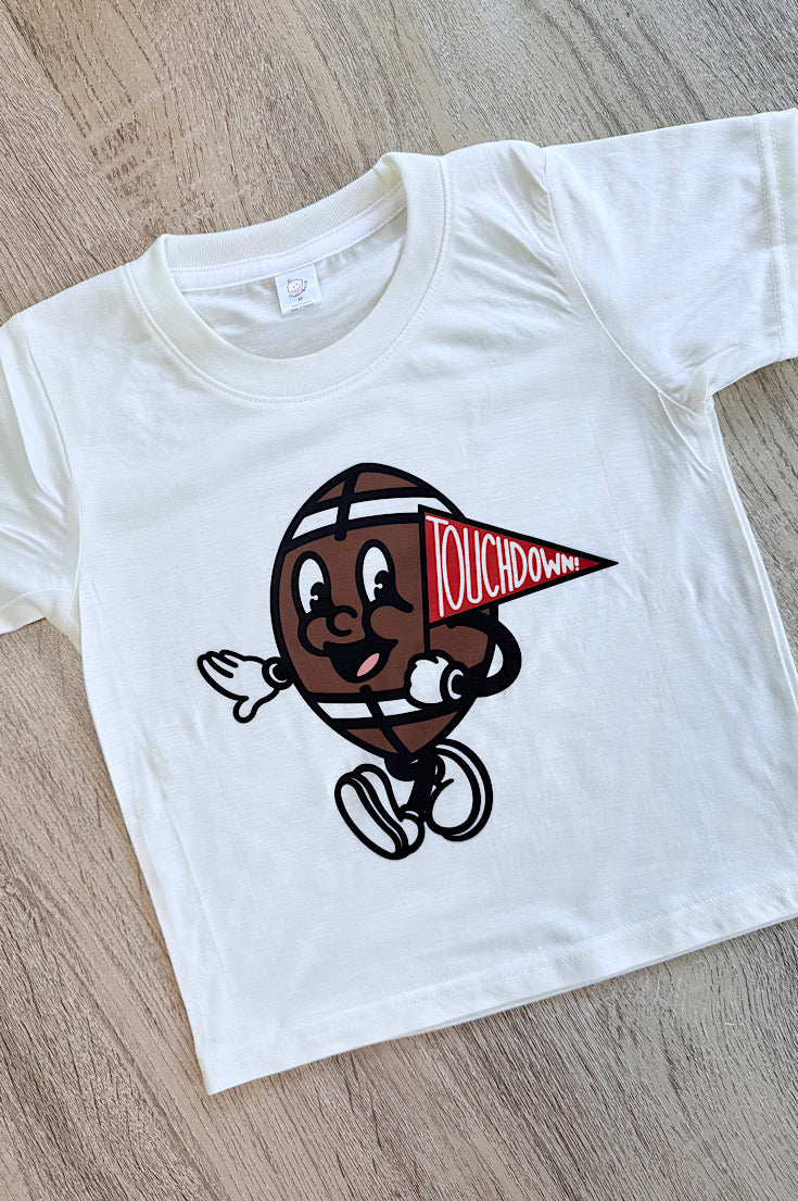 Toddler Retro Football Touchdown Tee