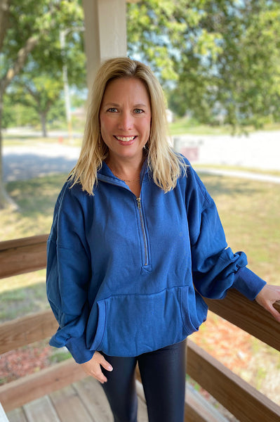 Kassie Half Zip Cozy Hoodie {3 colors}