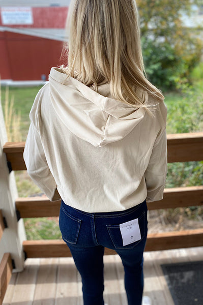 Alex Corduroy Waist Length Hoodie