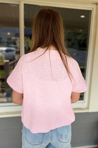 Madlyn Pink Sweater Top