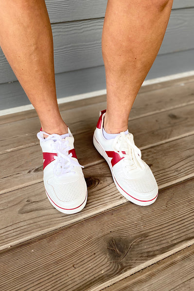 Roxy White and Red Sneaker by MIA