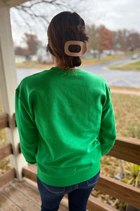 Merry & Bright Fluffy Patch Sweatshirt