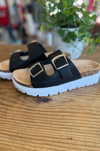 Double Buckle Sandals