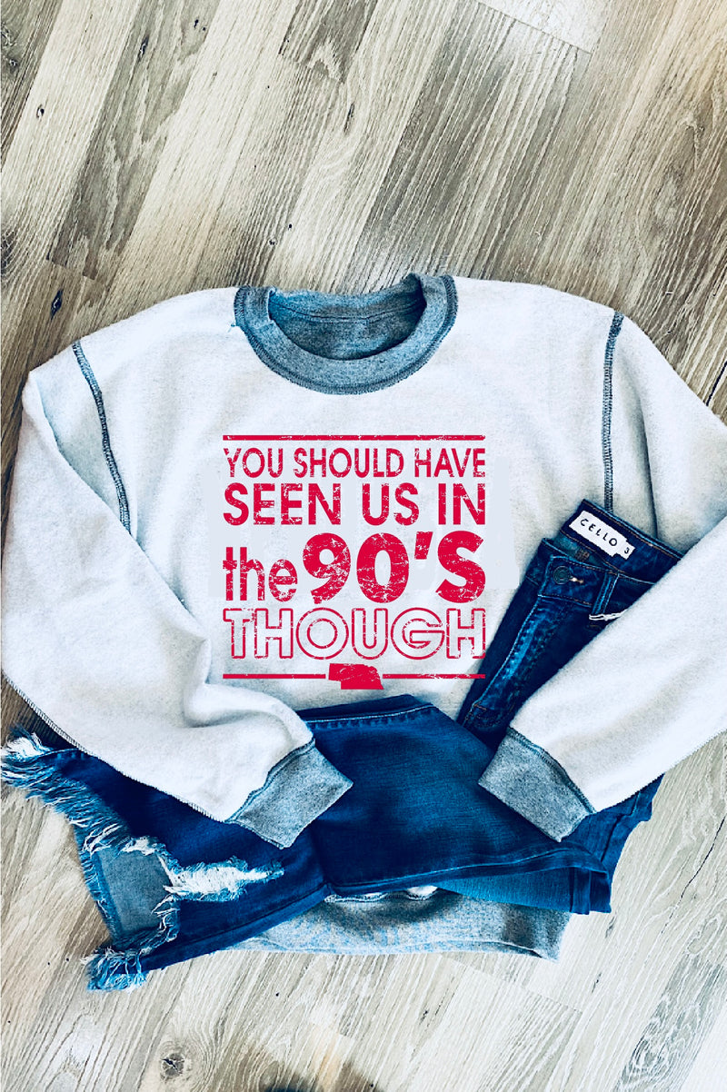 Should've Seen Us in The 90s Inside Out Fleece