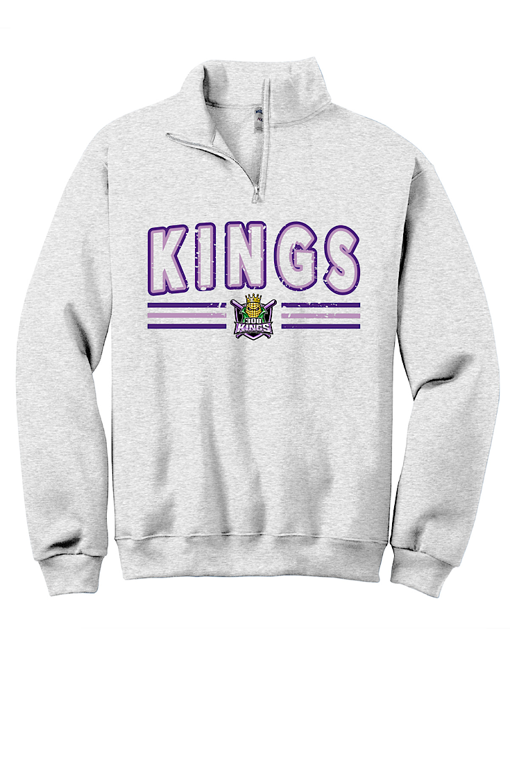 308 Kings Retro Arch 1/4 zip-Black or Ash