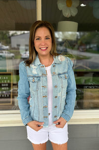 Posie KanCan Puff Sleeve Denim Jacket