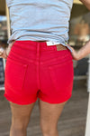 Scarlett Judy Blue Red Denim Shorts