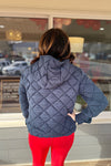 Nova Quilted Navy Pullover