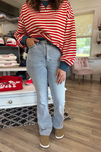 Jaylee Judy Blue Light Wash Bootcut Denim