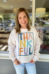 Thankful Color Print on Ivory Fleece