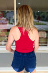 Red USA Checker Tank