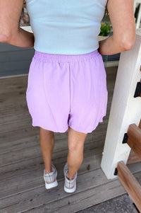 Kinley Lilac Pull On Dressy Shorts