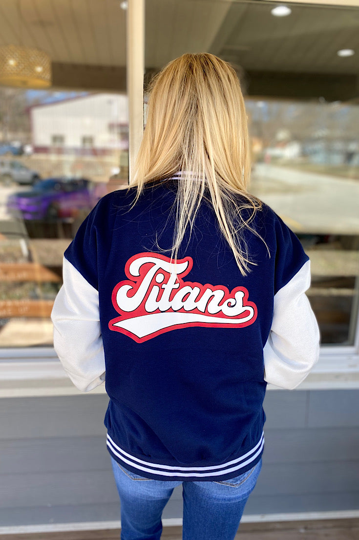 Norris Titans Navy Varsity Fleece Jacket