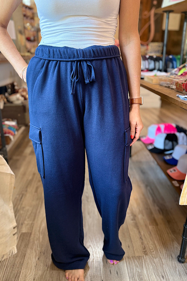 Barrie Straight Cargo Sweatpants {3 colors}