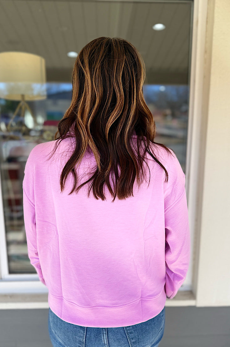 London Luxe Scuba Half Zip {2 colors}