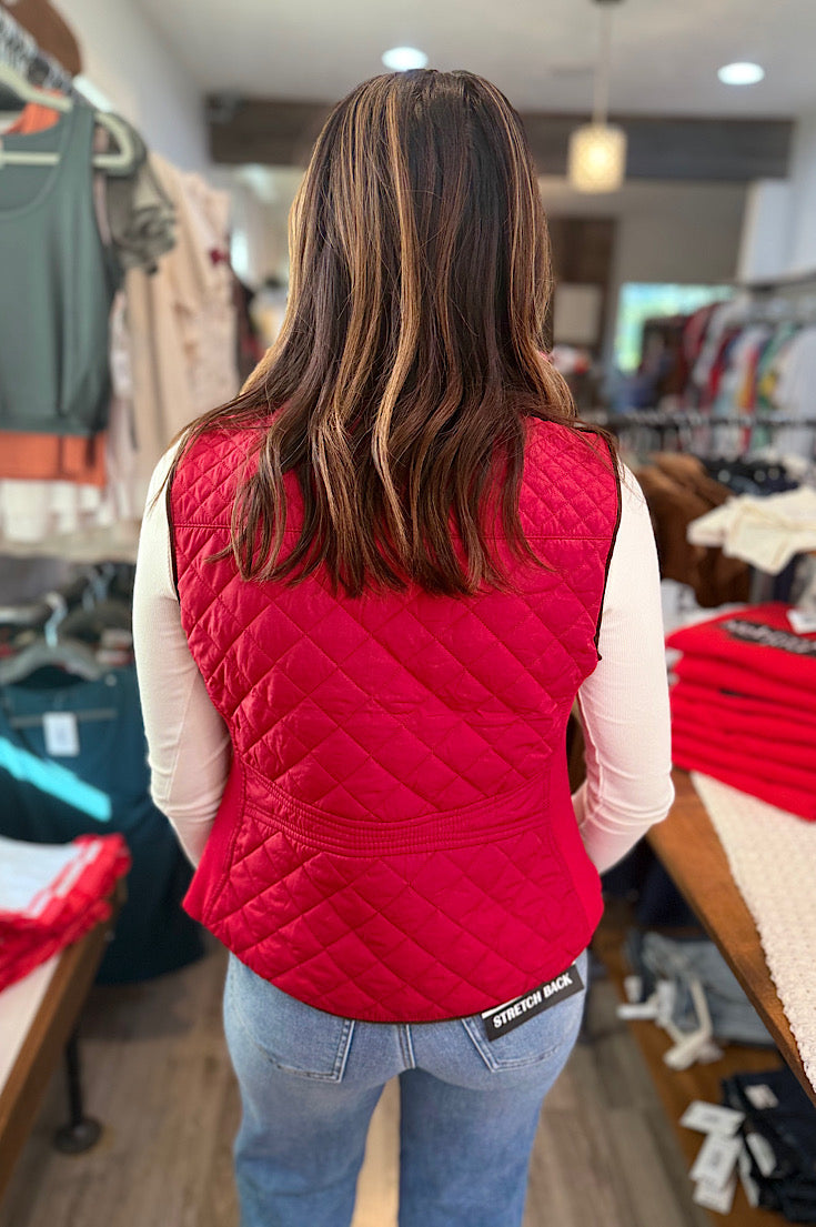 Axel Quilted Red Vest