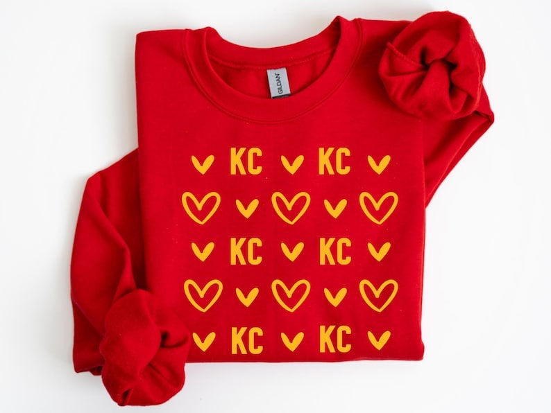 KC Hearts Tee or Sweatshirt