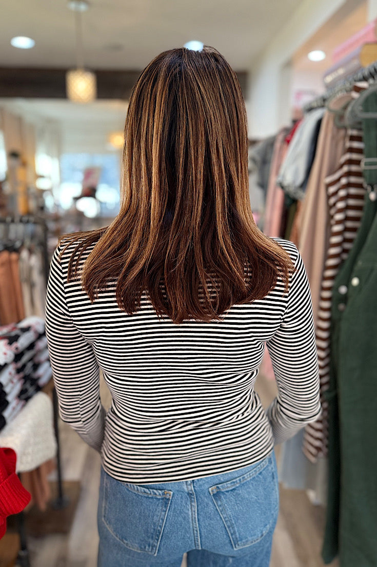 Gabe Long Sleeve Stripe Turtleneck {2 colors}