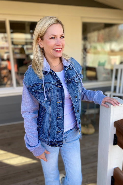 Tanya Denim Jacket Hoodie