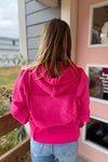 Arlyn Fuchsia Fleece Hoodie