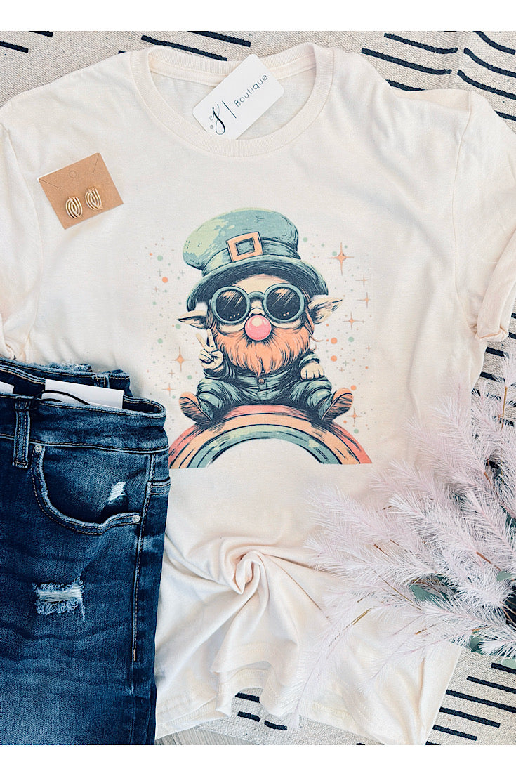 Lucky Leprechaun Ivory Tee