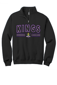 308 Kings Retro Arch 1/4 zip-Black or Ash