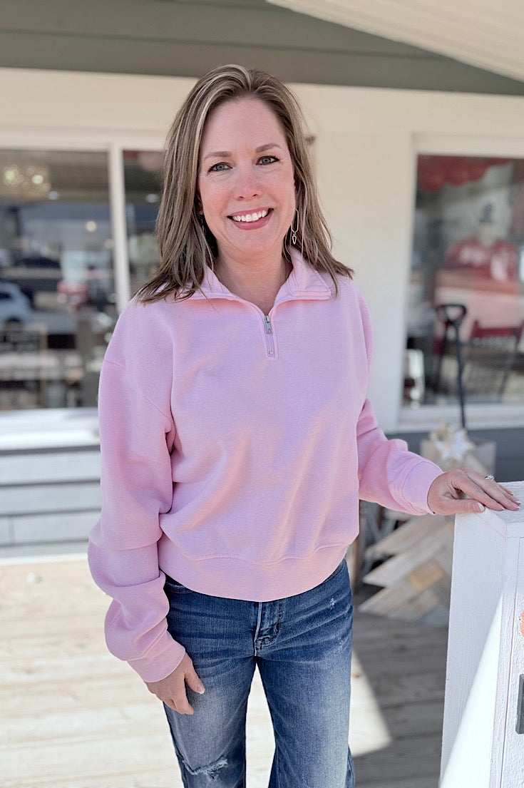 Brecklyn Fleece 1/4 Zip Pullover {3 colors}