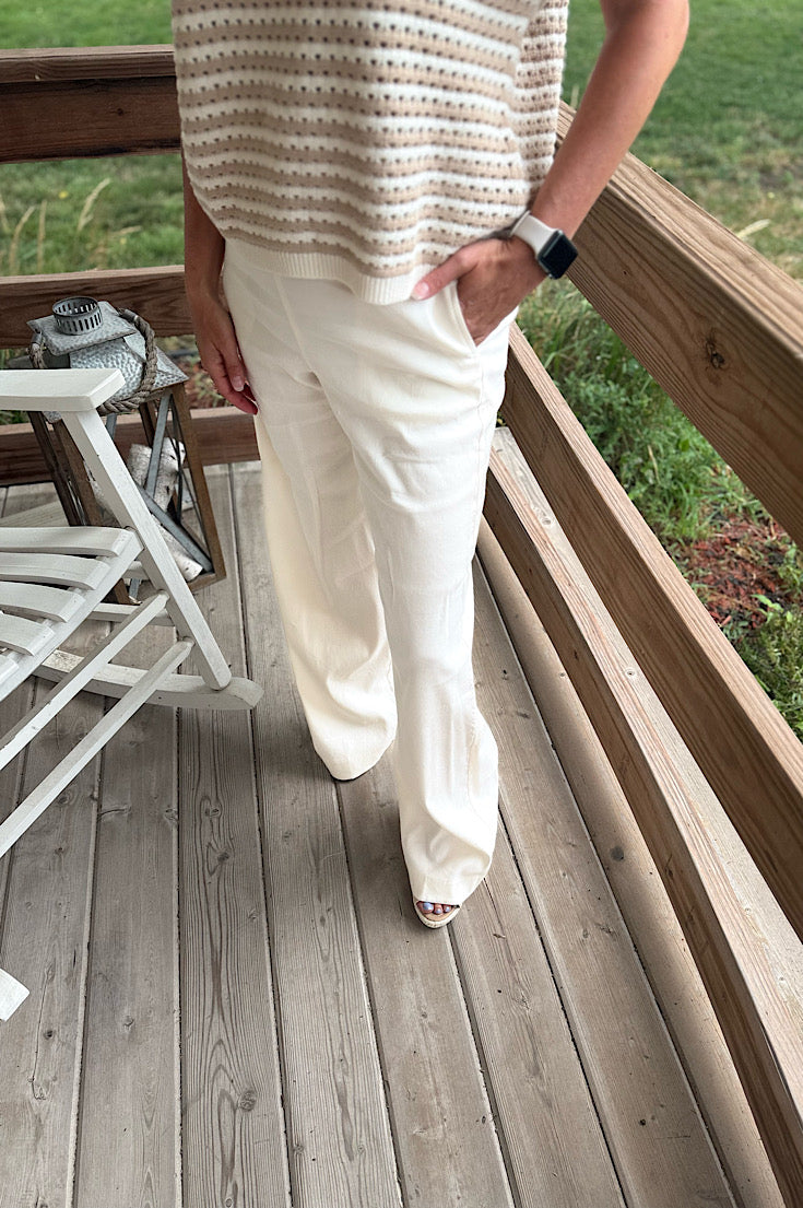 Denver Linen Cream Pants