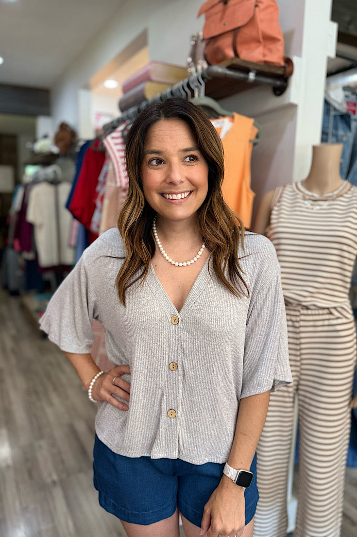 Madelyn Oversized Grey Cardigan