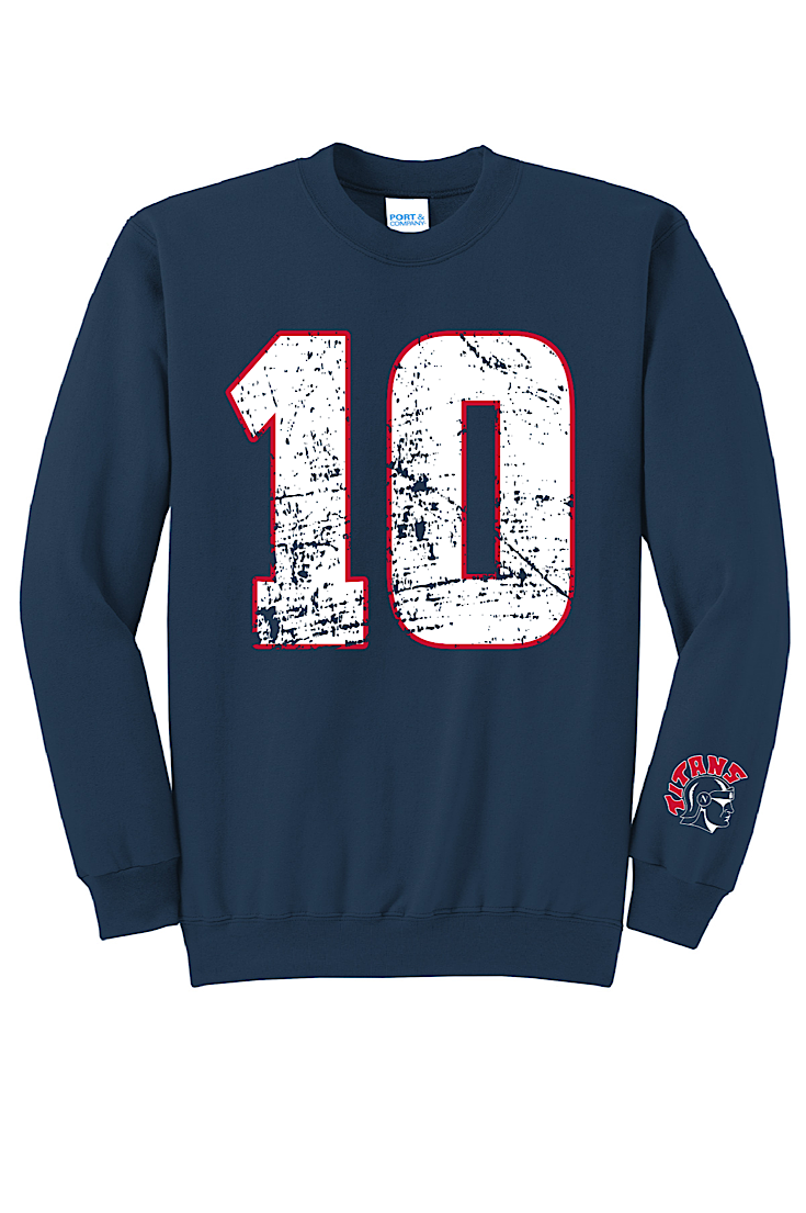 Norris Football Big Number Personalized Tee/Fleece {3 options}