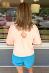 Khloe Blush Crisscross Back Top