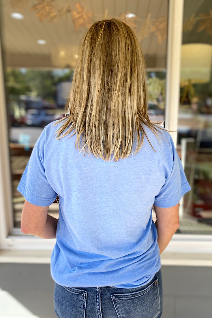 Grizzlies Stripe Light Blue Tee