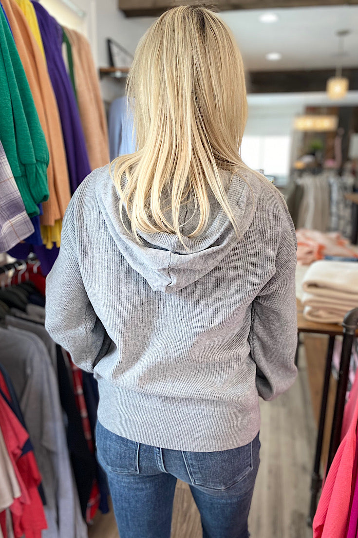 Sierra Gray Sweater Hoodie