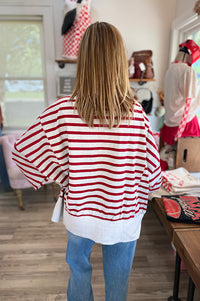 Casey Striped Long Sleeve Mock Neck {2 Colors}