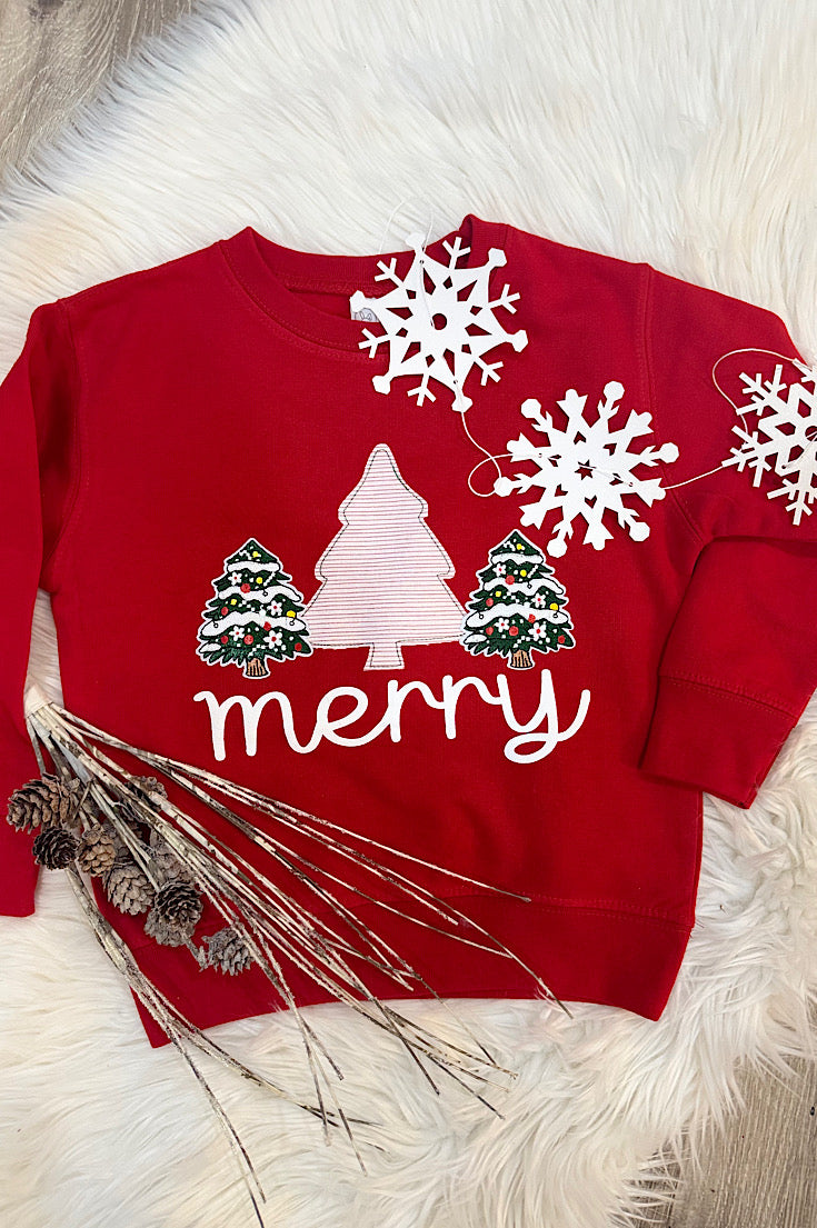 Youth Merry Trees Sweatshirt