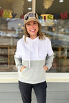 Dash Color Block Fleece Hoodie {2 colors}