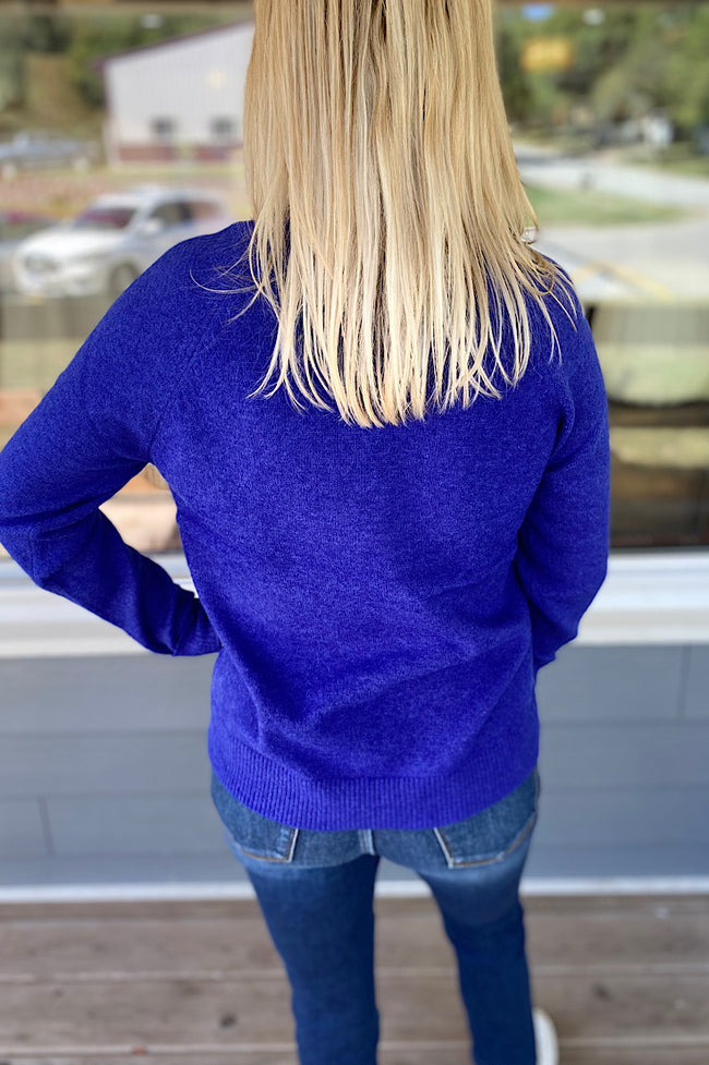 Kristy Royal Blue Lightweight Sweater