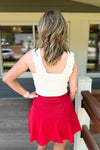Miceala Textured Wide Strap Tank