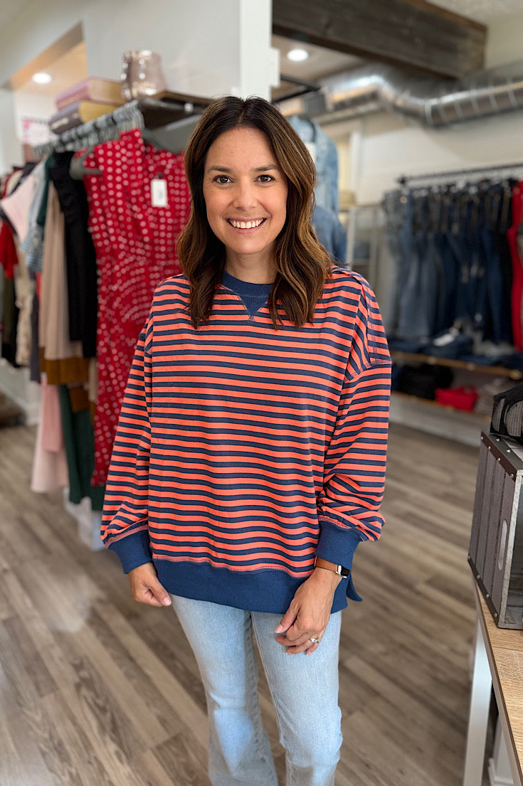 Briar Striped Comfy Pullover {3 colors}